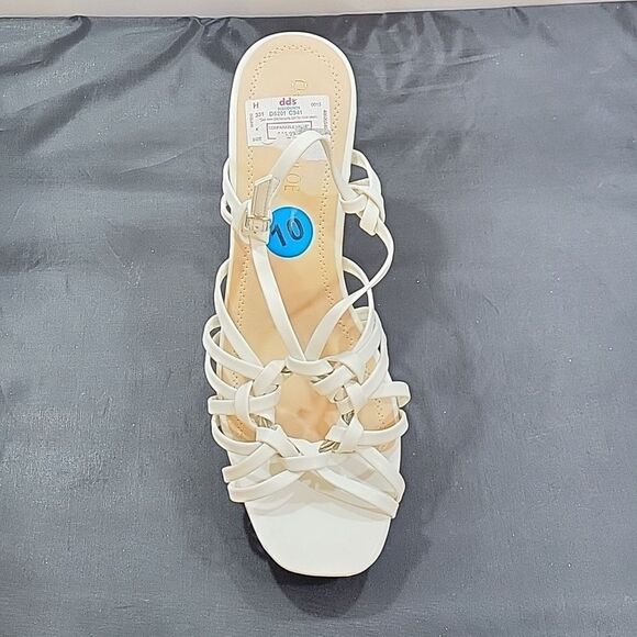 BRAND NEW CHASE+CHLOE BLOCK HEEL OPEN TOE MULTI-STRAP SANDAL G1 - Picture 13 of 14